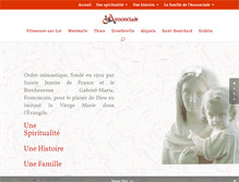 Tablet Screenshot of annonciade.info